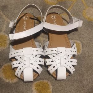 Cat & Jack sandals (white) size 12.